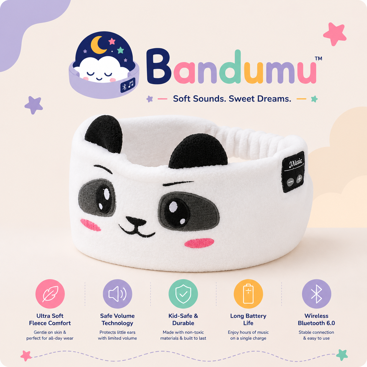 Bandeau Bluetooth Bandumu™ pour Enfants