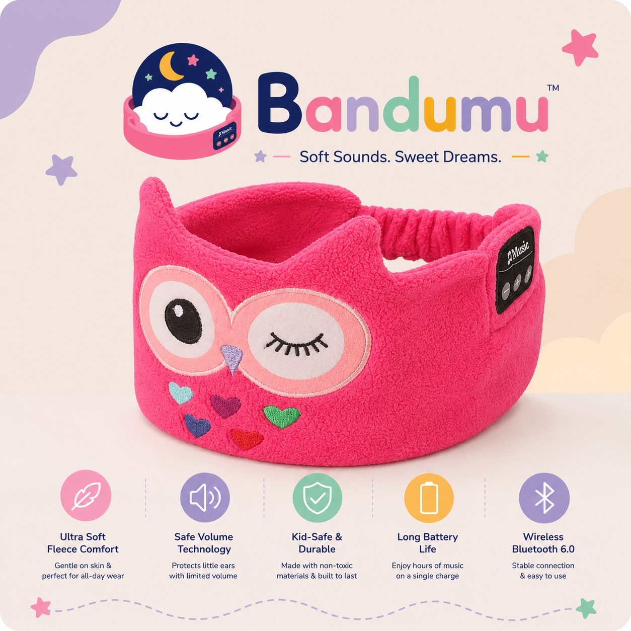 Bandeau Bluetooth Bandumu™ pour Enfants